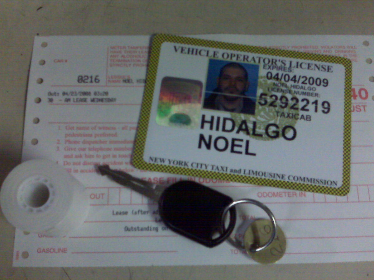 photo of Noel Hidalgo's taxi id