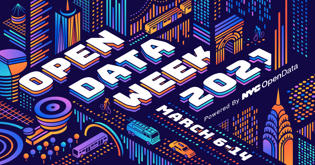 Hottest week in 2021 = NYC’s Open Data Week + Data Through Design + MozFest